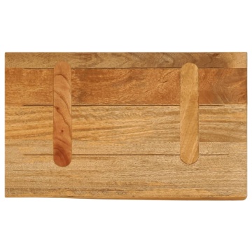 Blat de masă contur organic 50x20x3,8 cm lemn masiv de mango - Img 8