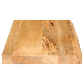 Blat de masă contur organic 60x20x2,5 cm lemn masiv de mango - Img 4