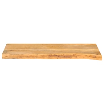 Blat de masă contur organic 70x20x2,5 cm lemn masiv de mango - Img 3