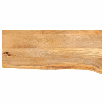 Blat de masă contur organic 90x20x2,5 cm lemn masiv de mango - Img 1