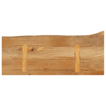 Blat de masă contur organic 90x20x2,5 cm lemn masiv de mango - Img 8