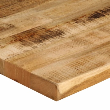 Blat de masă contur organic 90x80x2,5 cm lemn masiv mango brut - Img 5