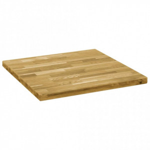 Blat de masă, lemn masiv de stejar, pătrat, 44 mm, 80x80 cm - Img 3