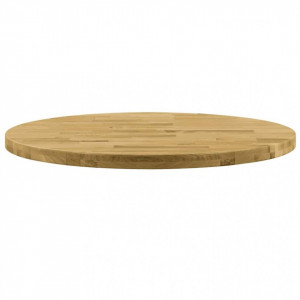 Blat de masă, lemn masiv de stejar, rotund, 44 mm, 900 mm - Img 2