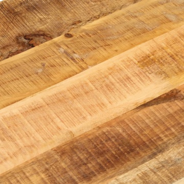 Blat de masă oval, 100x40x2,5 cm, lemn masiv mango brut - Img 6