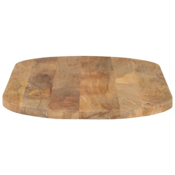 Blat de masă oval, 90x40x2,5 cm, lemn masiv de mango - Img 4
