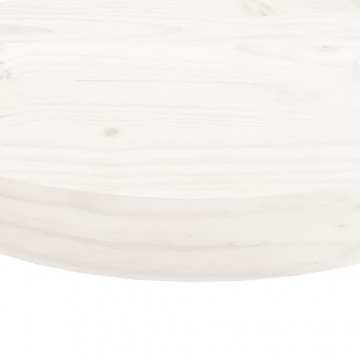 Blat de masă rotund, alb, Ø50x3 cm, lemn masiv de pin - Img 7
