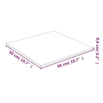 Blat de masă, transparent, 50x50 cm, sticlă securizată - Img 4