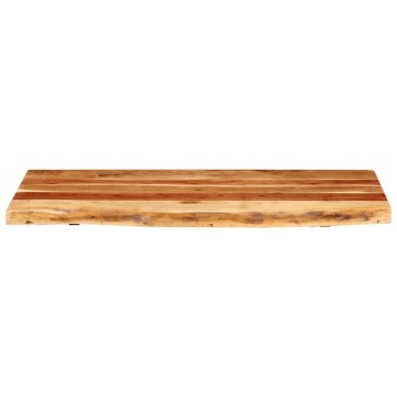 Blat lavoar de baie, 100x52x3,8 cm, lemn masiv de acacia - Img 3
