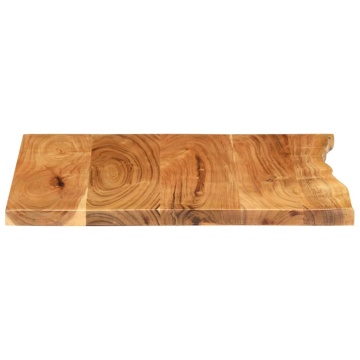 Blat lavoar de baie, 58x52x2,5 cm, lemn masiv de acacia - Img 4