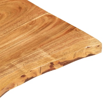 Blat lavoar de baie, 58x52x2,5 cm, lemn masiv de acacia - Img 5