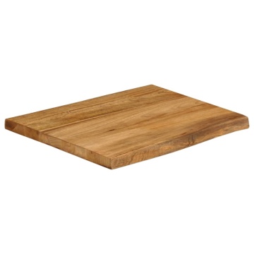 Blat masă cu margini, 60x60x3,8 cm, lemn masiv mango - Img 2