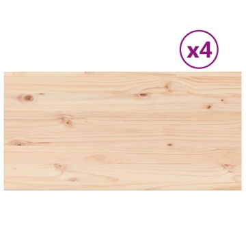 Blaturi masă 4 buc. 90x45x2,5 cm dreptunghiulare lemn masiv pin - Img 2