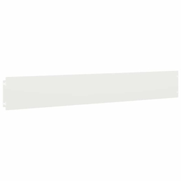 Borduri de gazon 10 buc Alb 15x103 cm Oțel laminat la rece - Img 4