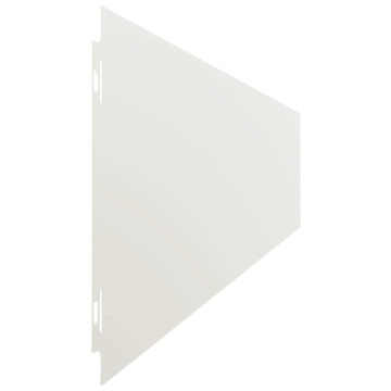 Borduri de gazon 10 buc Alb 15x103 cm Oțel laminat la rece - Img 8