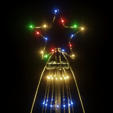 Brad de Crăciun, 1134 LED-uri, multicolor, 800 cm, cu țăruș - Img 4