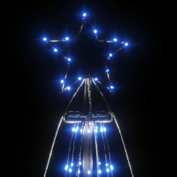 Brad de Crăciun conic, 1134 LED-uri, albastru, 230x800 cm - Img 4