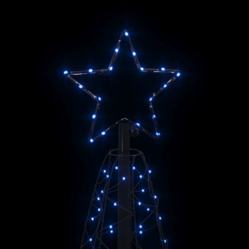 Brad de Crăciun conic, 200 LED-uri, albastru, 70x180 cm - Img 8