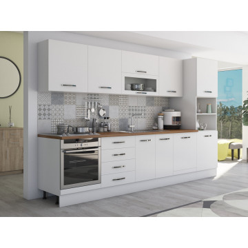 Bucatarie Alfa 320, alb, blat termic nuc, corp pentru cuptor incorporabil - Img 5