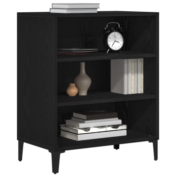 bufet Negru Stejar 57x35x70 cm Lemn compus - Img 3