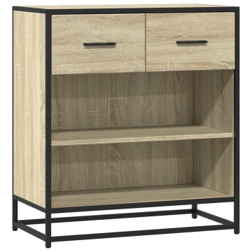 Bufet Stejar Sonoma 68x35x76 cm Lemn prelucrat - Img 2