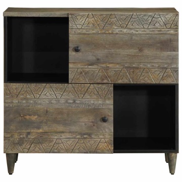 Bufetă 80x33x75 cm lemn masiv de mango - Img 3
