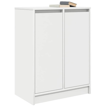 Bufetă albă 57x34x76 cm din lemn prelucrat - Img 4