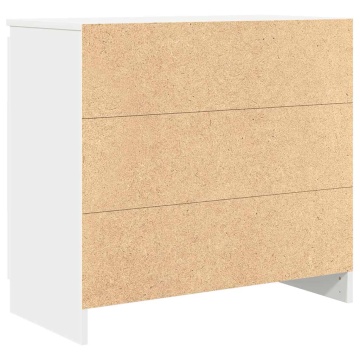 Bufetă cu sertar alb 71x35x65 cm din lemn prelucrat - Img 7