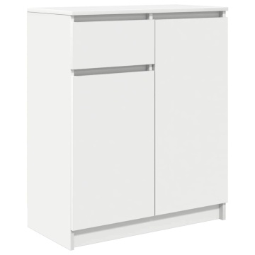 Bufetă cu sertar alb 71x35x84 cm din lemn prelucrat - Img 2