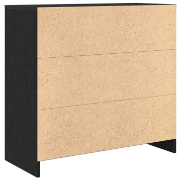 Bufetă cu sertar Stejar negru 80x34x76 cm Lemn prelucrat - Img 7