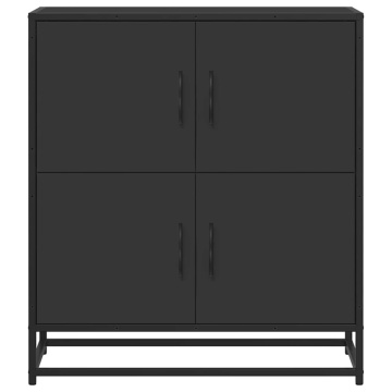 Bufetă neagră 68x35x76 cm lemn prelucrat - Img 4
