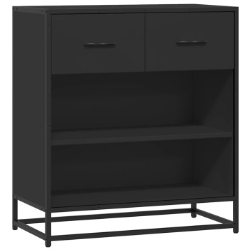 Bufetă neagră 68x35x76 cm lemn prelucrat - Img 2