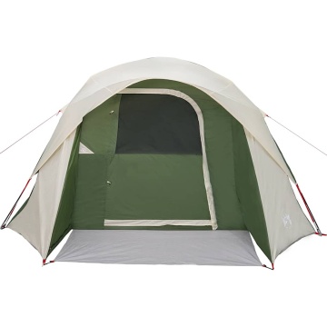 Cabină cort de camping, 4 persoane, verde, impermeabil - Img 5