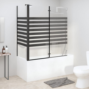 Cabină de baie, 120x68x130 cm, sticlă securizată, dungi - Img 1