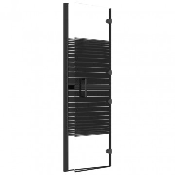 Cabină de duș pliabilă, negru, 80x140 cm, ESG - Img 7