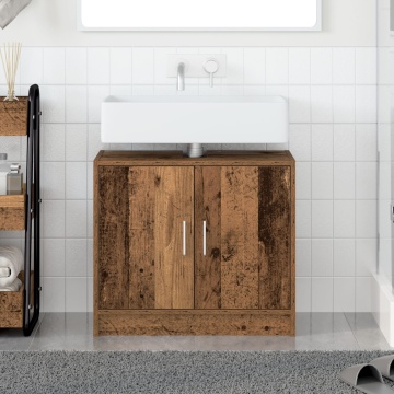 Cabinet Chiuvetă Lemn Vechi 63x29x55 cm Lemn Inginerizat - Img 1