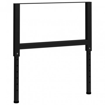 Cadre banc lucru reglabile 2 buc. negru 85x(69-95,5) cm, metal - Img 6