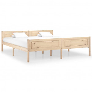 Cadru de pat, 180x200 cm, lemn de pin masiv - Img 1