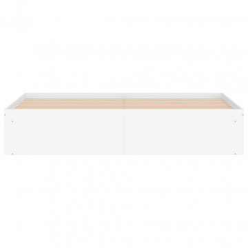 Cadru de pat, alb, 180x200 cm, Super King Size - Img 5