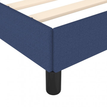 Cadru de pat, albastru, 140x190 cm, material textil - Img 6