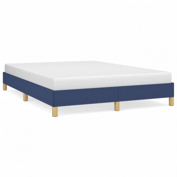 Cadru de pat, albastru, 160 x 200 cm, material textil - Img 2