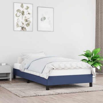 Cadru de pat, albastru, 80x200 cm, material textil - Img 1
