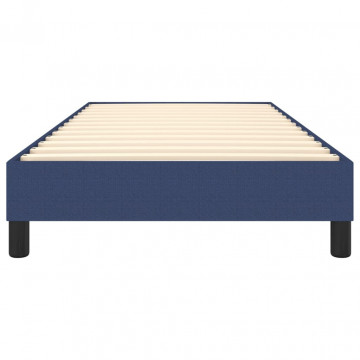 Cadru de pat, albastru, 90x190 cm, material textil - Img 8