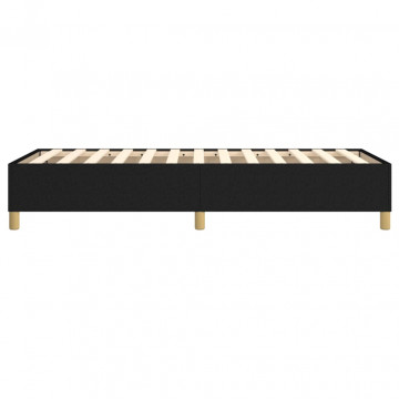 Cadru de pat box spring, negru, 100x200 cm, textil - Img 5