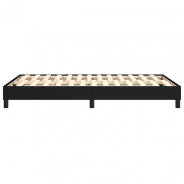 Cadru de pat box spring, negru, 120x200 cm, textil - Img 5