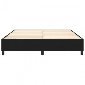 Cadru de pat box spring, negru, 180x200 cm, textil - Img 8