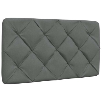 Cadru de pat cu LED fără saltea țesătură gri închis 90x200 cm - Img 5