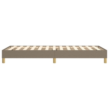 Cadru de pat fără saltea Taupe 80x200 cm țesătură - Img 5
