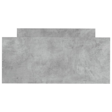 Cadru de pat, gri beton, 100x200 cm, lemn prelucrat - Img 4