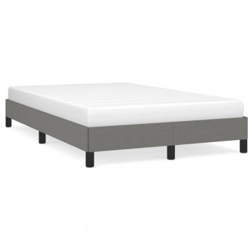 Cadru de pat, gri închis, 120x190 cm, material textil - Img 1